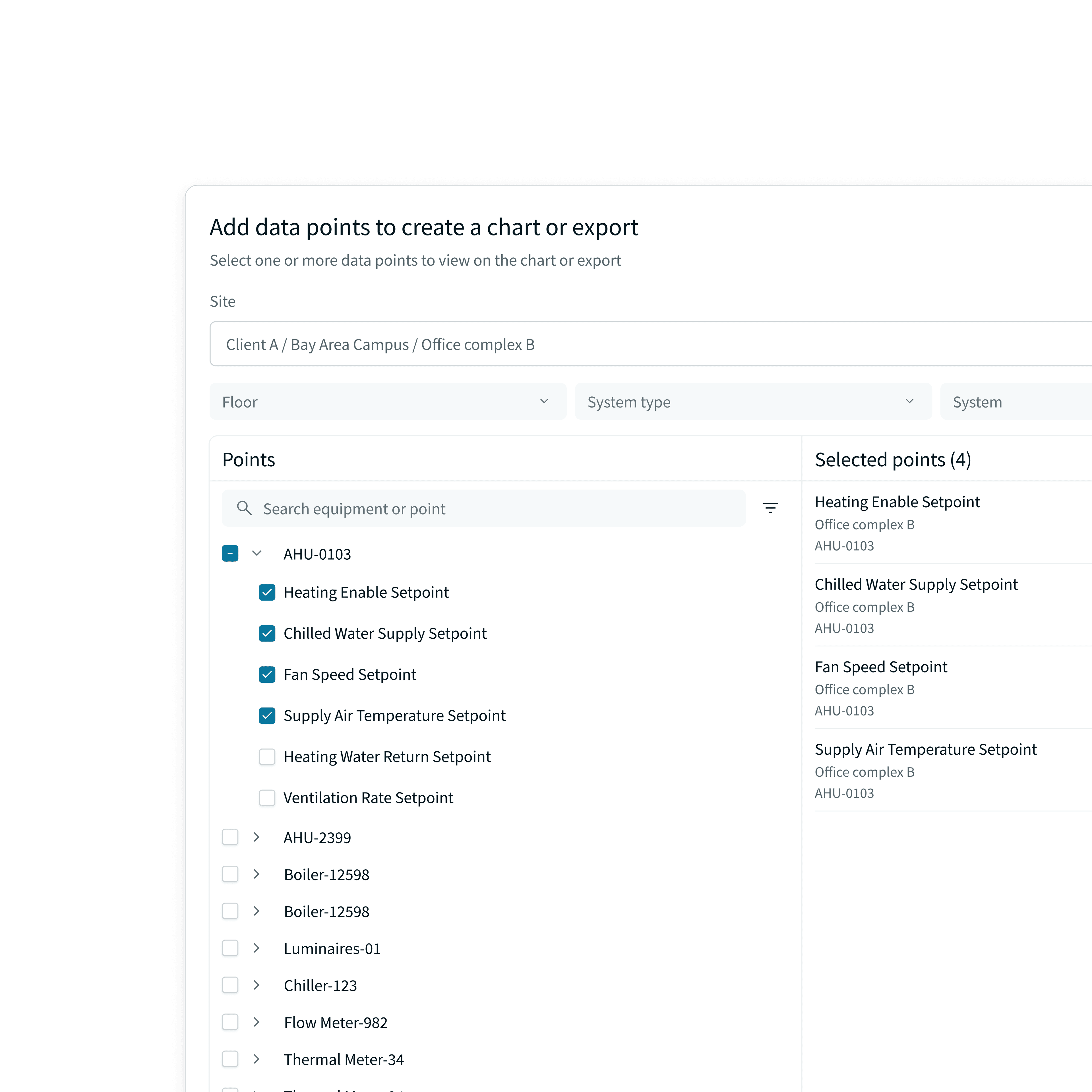 Graph Builder data point selection