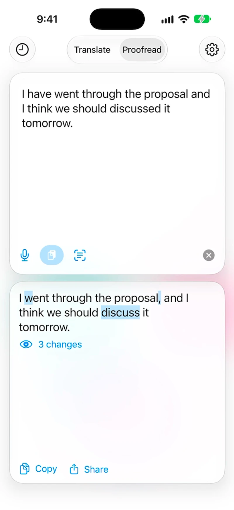 Q/T native iPhone app