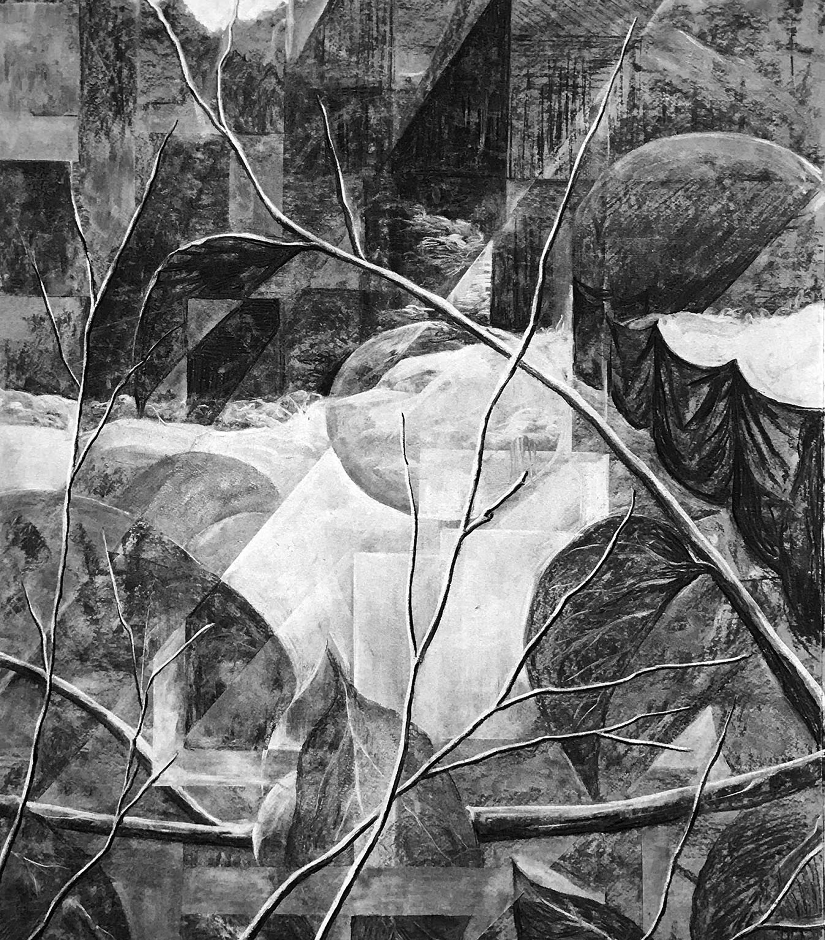 Hand drawing two